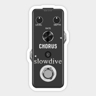 Slowdive's Guitar Pedals // Fanmade Sticker